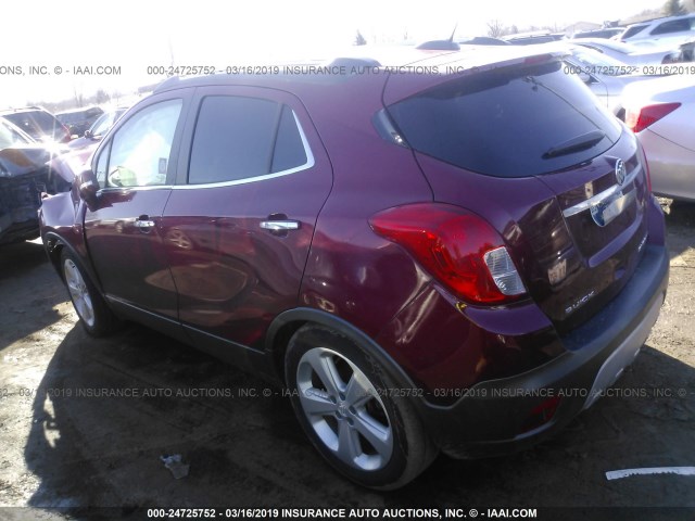 KL4CJASB0GB644766 - 2016 BUICK ENCORE RED photo 3