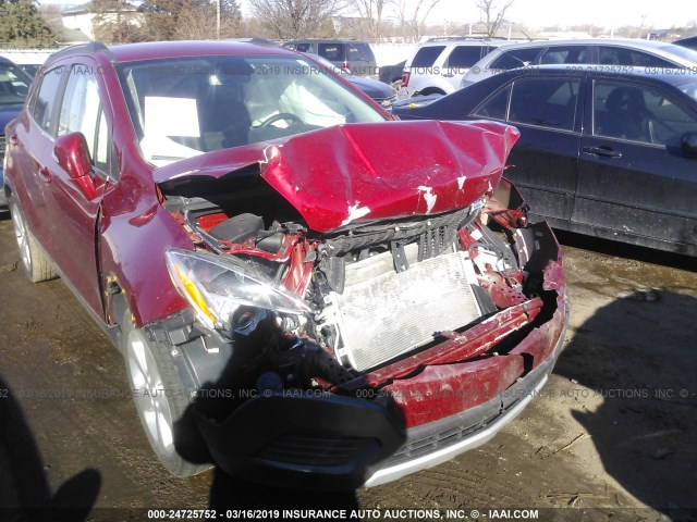 KL4CJASB0GB644766 - 2016 BUICK ENCORE RED photo 6