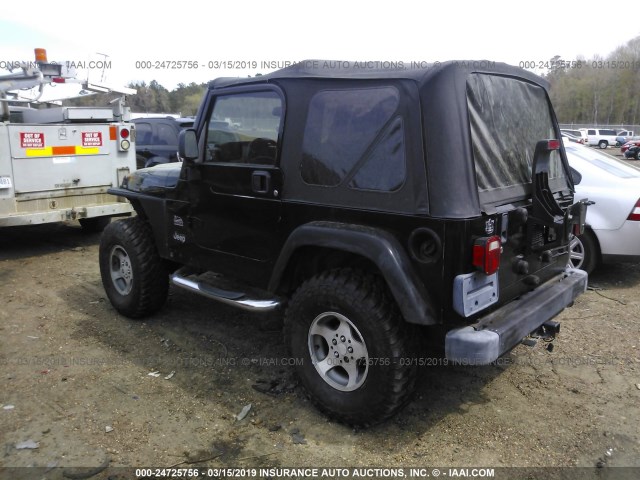 1J4FA59SX3P305553 - 2003 JEEP WRANGLER / TJ SAHARA BLACK photo 3