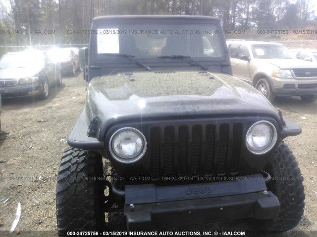 1J4FA59SX3P305553 - 2003 JEEP WRANGLER / TJ SAHARA BLACK photo 6