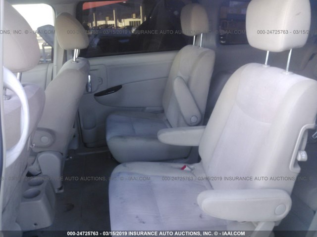 JN8AE2KP4D9061451 - 2013 NISSAN QUEST S/SV/SL/LE SILVER photo 8