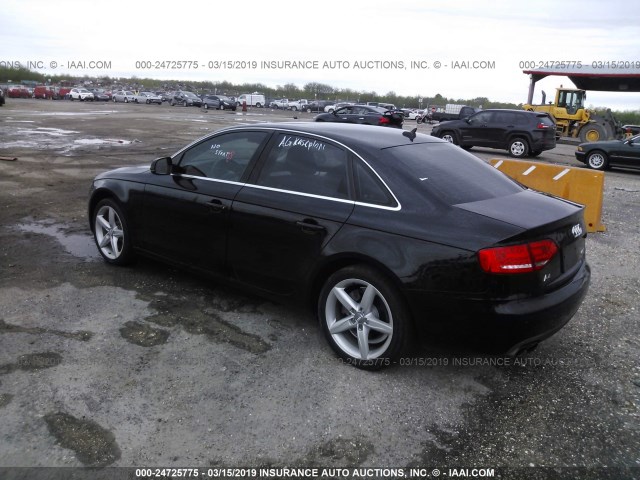 WAUKFAFL4BN051065 - 2011 AUDI A4 PRESTIGE BLACK photo 3