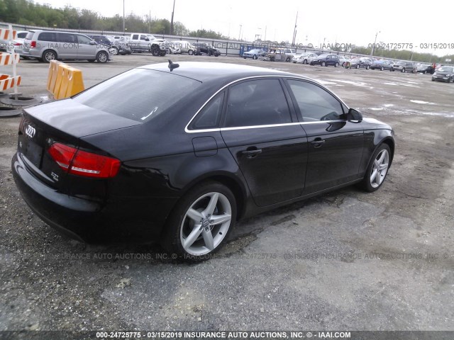 WAUKFAFL4BN051065 - 2011 AUDI A4 PRESTIGE BLACK photo 4