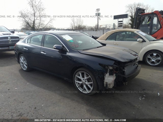 1N4AA51E19C826608 - 2009 NISSAN MAXIMA S/SV BLUE photo 1