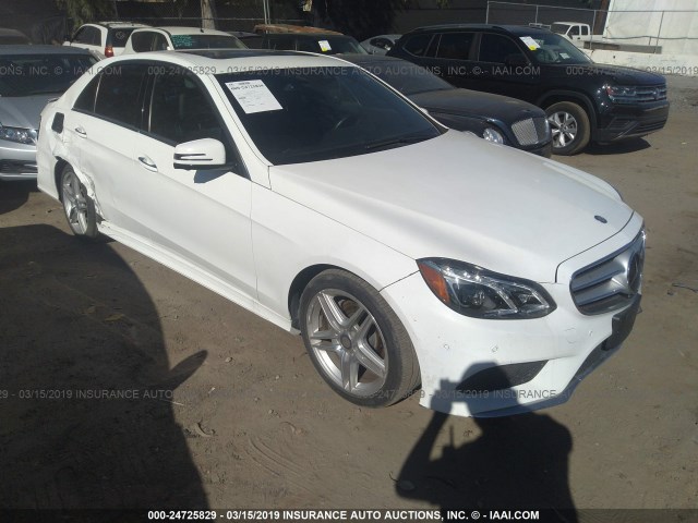 WDDHF5KB7EA934130 - 2014 MERCEDES-BENZ E 350 WHITE photo 1