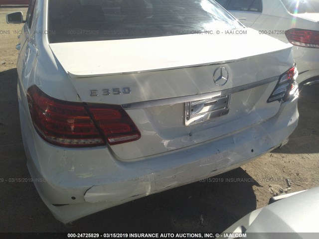 WDDHF5KB7EA934130 - 2014 MERCEDES-BENZ E 350 WHITE photo 6