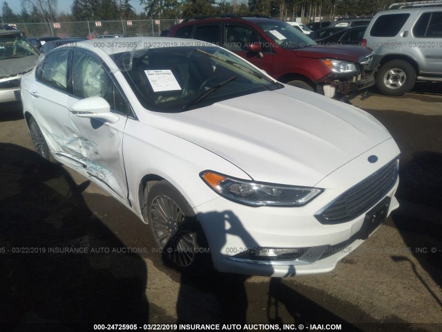 3FA6P0K9XHR132007 - 2017 FORD FUSION TITANIUM WHITE photo 1