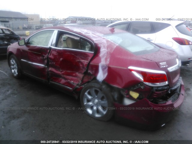 1G4GD5E37CF293962 - 2012 BUICK LACROSSE PREMIUM RED photo 3