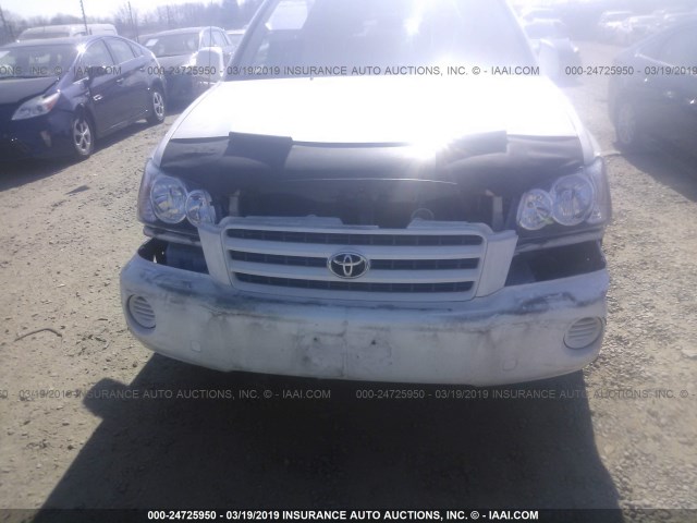 JTEHF21A730121838 - 2003 TOYOTA HIGHLANDER LIMITED WHITE photo 6