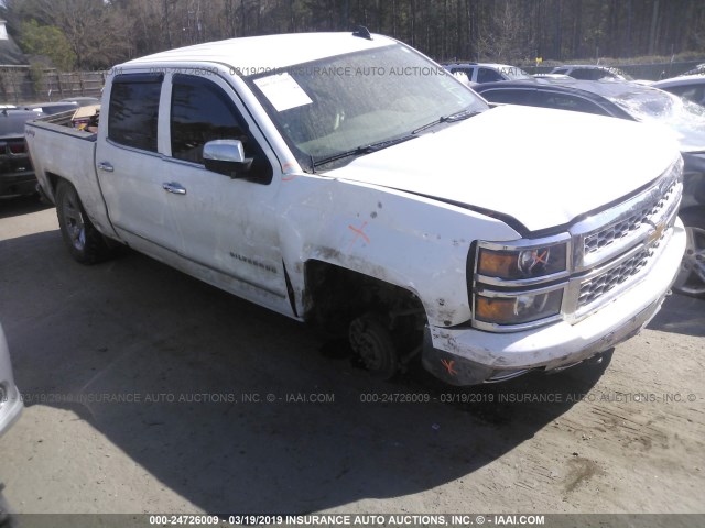 3GCUKSEJ0FG295730 - 2015 CHEVROLET SILVERADO K1500 LTZ WHITE photo 1