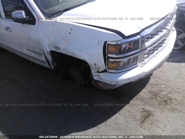 3GCUKSEJ0FG295730 - 2015 CHEVROLET SILVERADO K1500 LTZ WHITE photo 6