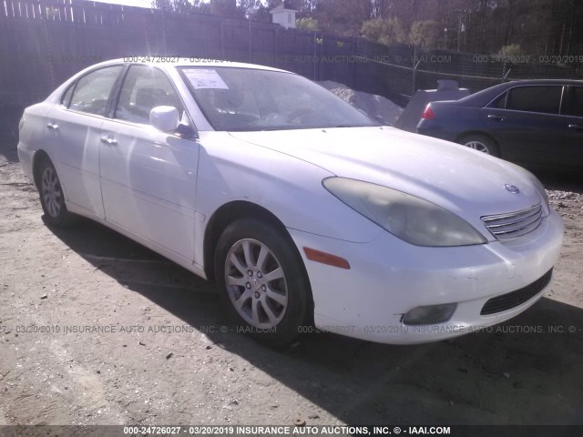 JTHBF30G836009440 - 2003 LEXUS ES 300 WHITE photo 1