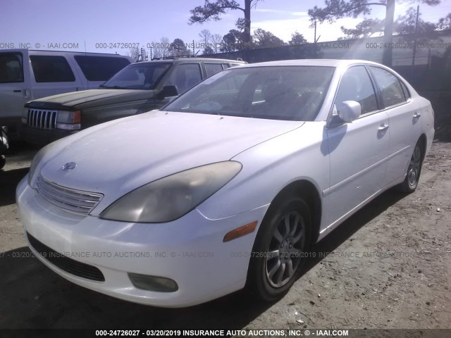 JTHBF30G836009440 - 2003 LEXUS ES 300 WHITE photo 2