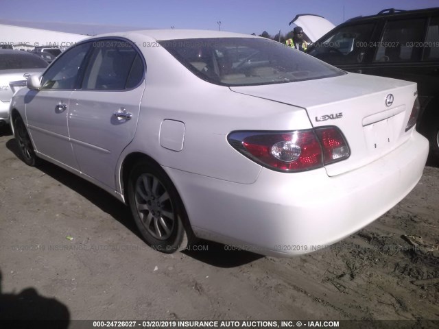 JTHBF30G836009440 - 2003 LEXUS ES 300 WHITE photo 3