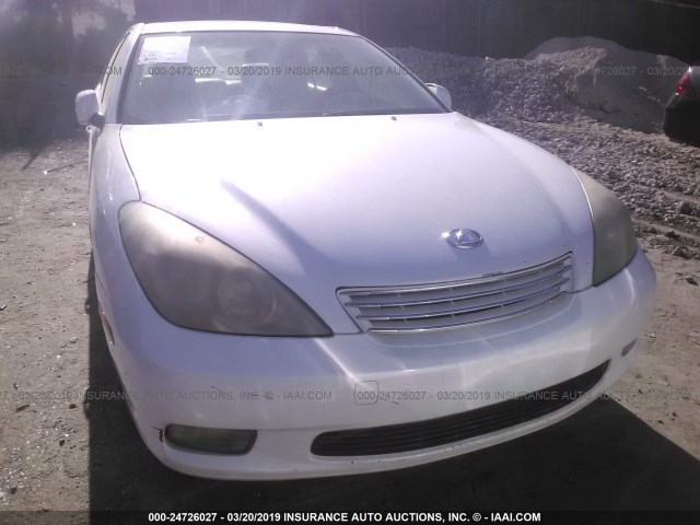 JTHBF30G836009440 - 2003 LEXUS ES 300 WHITE photo 6