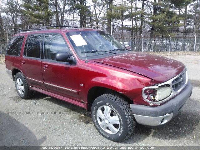 1FMZU83P3YUB11127 - 2000 FORD EXPLORER XLT RED photo 1