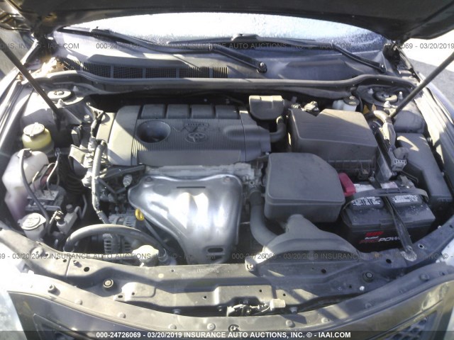 4T1BF3EK4BU704776 - 2011 TOYOTA CAMRY SE/LE/XLE BLACK photo 10