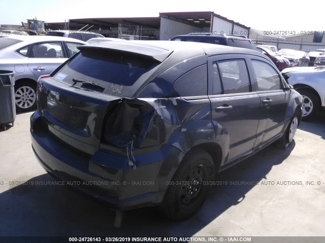 1B3HB28B37D540140 - 2007 DODGE CALIBER BLUE photo 4