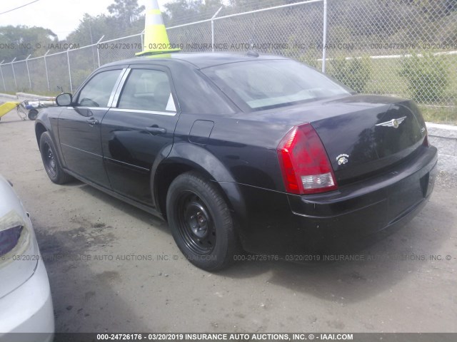 2C3KA43R46H143078 - 2006 CHRYSLER 300 BLACK photo 3