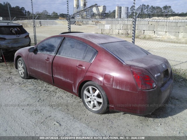 1N4BA41E14C894348 - 2004 NISSAN MAXIMA SE/SL MAROON photo 3