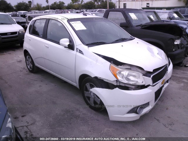 KL1TD6DE7AB098998 - 2010 CHEVROLET AVEO LS/LT WHITE photo 1
