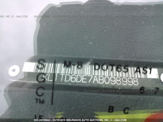 KL1TD6DE7AB098998 - 2010 CHEVROLET AVEO LS/LT WHITE photo 9