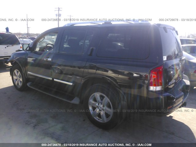 5N1BA0NE1AN611746 - 2010 NISSAN ARMADA PLATINUM BLACK photo 3