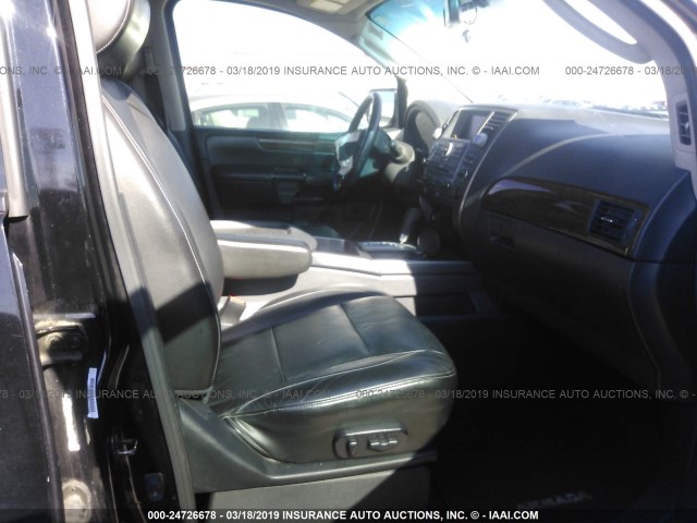 5N1BA0NE1AN611746 - 2010 NISSAN ARMADA PLATINUM BLACK photo 5