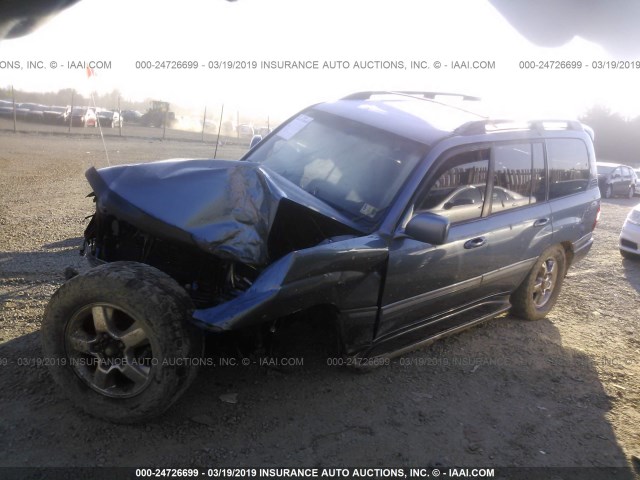 JTEHT05J462081864 - 2006 TOYOTA LAND CRUISER  BLUE photo 2