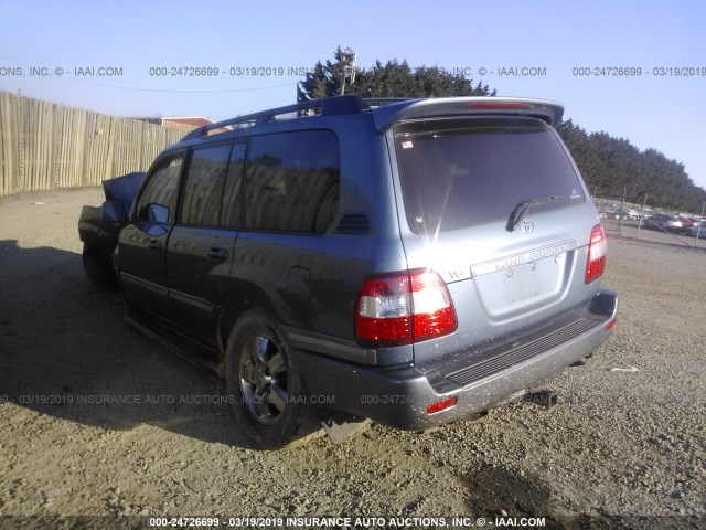 JTEHT05J462081864 - 2006 TOYOTA LAND CRUISER  BLUE photo 3