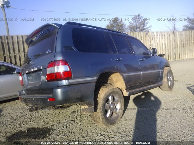 JTEHT05J462081864 - 2006 TOYOTA LAND CRUISER  BLUE photo 4