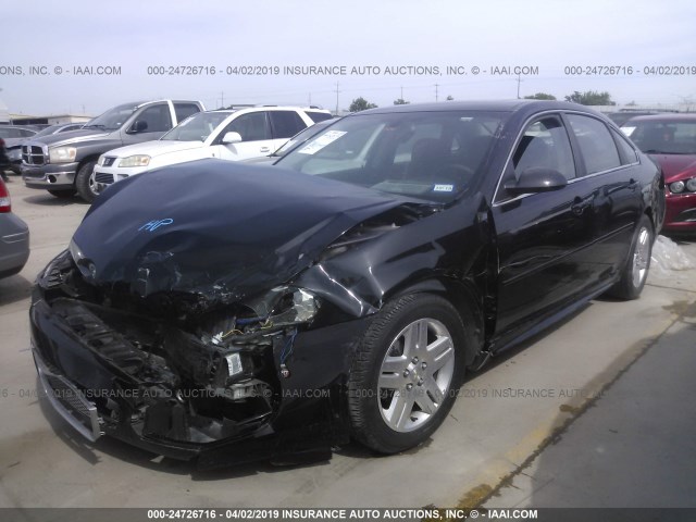 2G1WB5E33E1164822 - 2014 CHEVROLET IMPALA LIMITED LT BLACK photo 2