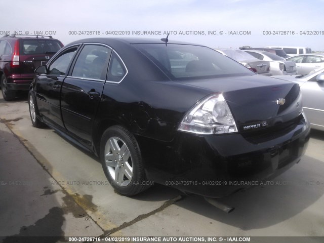 2G1WB5E33E1164822 - 2014 CHEVROLET IMPALA LIMITED LT BLACK photo 3