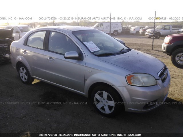 KL1TD56648B004683 - 2008 CHEVROLET AVEO LS SILVER photo 1