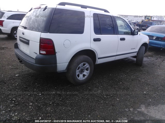 1FMZU62K15ZA65127 - 2005 FORD EXPLORER XLS/XLS SPORT WHITE photo 4