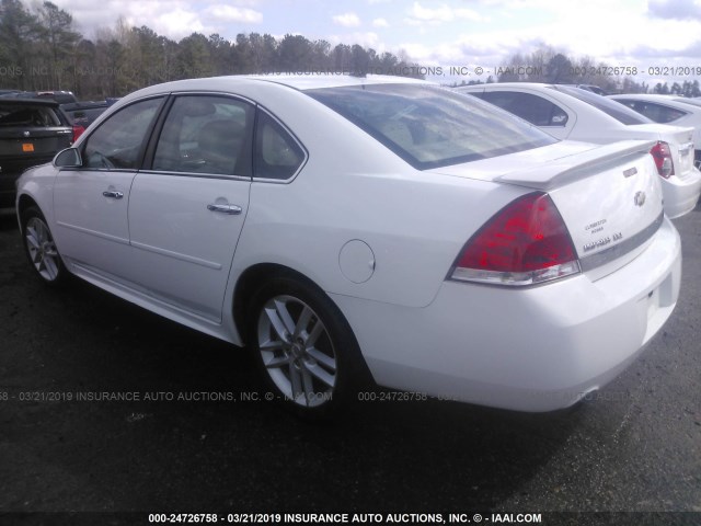 2G1WC5EM8B1187501 - 2011 CHEVROLET IMPALA LTZ WHITE photo 3