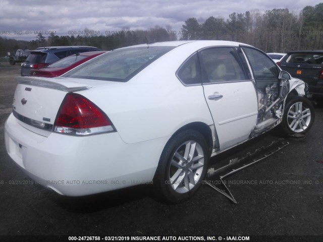 2G1WC5EM8B1187501 - 2011 CHEVROLET IMPALA LTZ WHITE photo 4