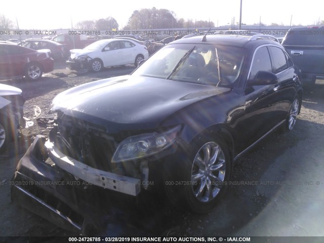 JNRBS08W46X401126 - 2006 INFINITI FX45 BLACK photo 2