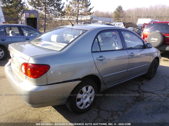 2T1BR32E24C235200 - 2004 TOYOTA COROLLA CE/LE/S GRAY photo 4