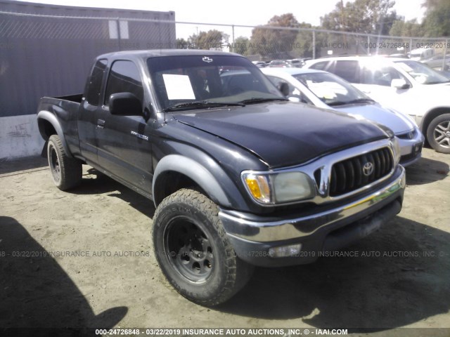 5TESN92N71Z838485 - 2001 TOYOTA TACOMA XTRACAB PRERUNNER BLACK photo 1