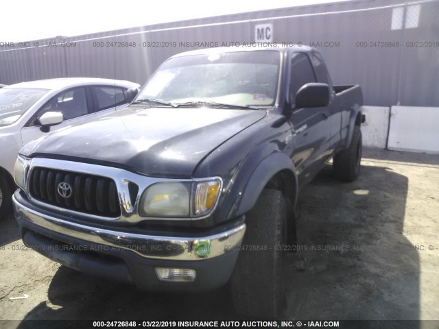 5TESN92N71Z838485 - 2001 TOYOTA TACOMA XTRACAB PRERUNNER BLACK photo 2