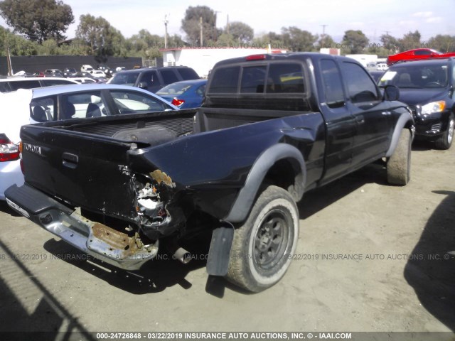 5TESN92N71Z838485 - 2001 TOYOTA TACOMA XTRACAB PRERUNNER შავი ფოტო 4