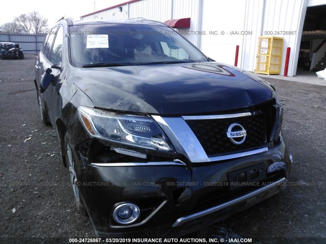 5N1AR2MM4FC626124 - 2015 NISSAN PATHFINDER S/SV/SL/PLATINUM BROWN photo 6