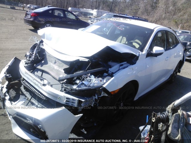 SHHFK7H4XHU403547 - 2017 HONDA CIVIC SPORT WHITE photo 2