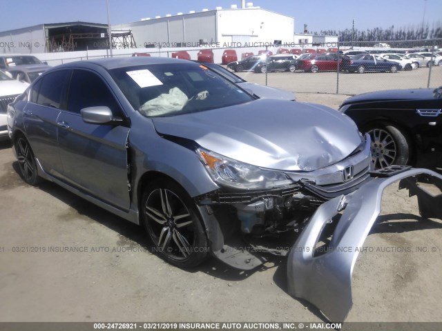 1HGCR2F14HA078979 - 2017 HONDA ACCORD SPORT SPECIAL EDITION SILVER photo 1