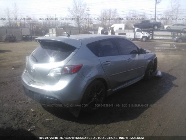 JM1BL1L3XD1770265 - 2013 MAZDA SPEED 3 SILVER photo 4