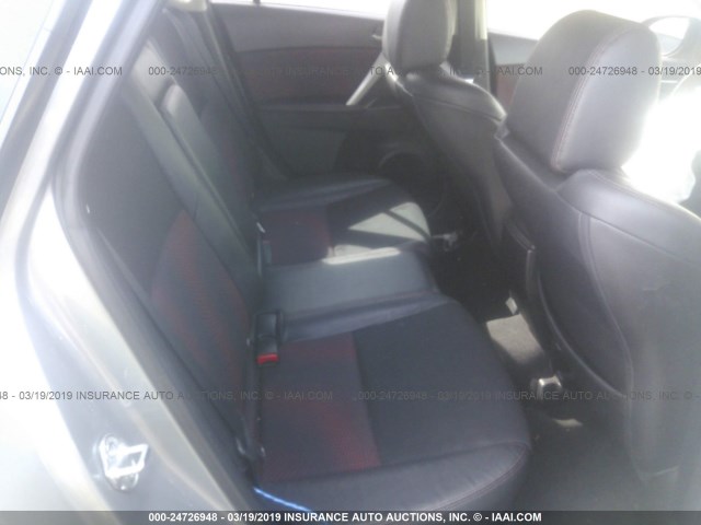 JM1BL1L3XD1770265 - 2013 MAZDA SPEED 3 SILVER photo 8