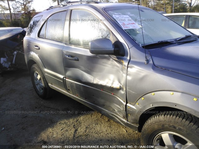 KNDJD736975687400 - 2007 KIA SORENTO EX/LX GRAY photo 6