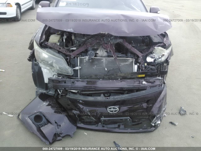 JTKJF5C71B3019725 - 2011 TOYOTA SCION TC BURGUNDY photo 6