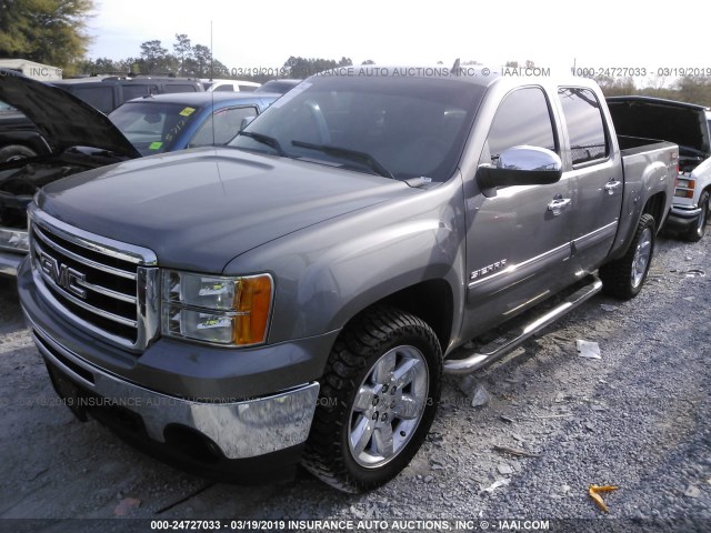 3GTP1VE01DG134096 - 2013 GMC SIERRA C1500 SLE GRAY photo 2